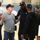 Michael Rapaport (center) at the Big3 Player Combine in Santa Monica, Calif., on April 11, 2018
